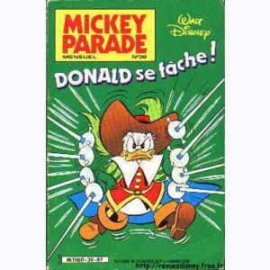 Mickey Parade (2ème Série) : n° 39, Donald se fâche !