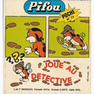 Pifou Poche : n° 79, Pifou joue au détective