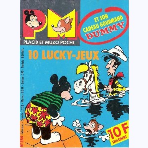 Placid et Muzo Poche : n° 254, 10 Lucky-jeux Lucky Luke