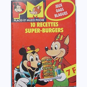 Placid et Muzo Poche : n° 262, 10 recettes super-burgers