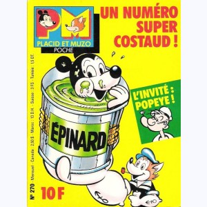 Placid et Muzo Poche : n° 270, Un numéro super costaud Popeye
