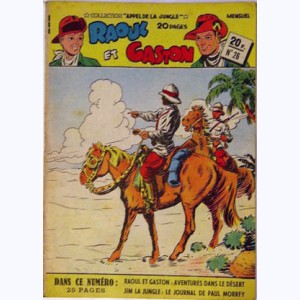 Collection Appel de la Jungle (2ème Série) : n° 26, Raoul et Gaston : Aventures dans le désert