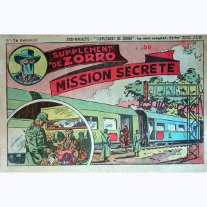 Jeudi Magazine - Supplément de Zorro : n° 76, Mission secrète (Agent Secret O'Brien)