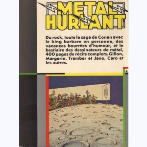 Métal Hurlant (Hors Série Album) : n° 4, Recueil (73bis, 74bis, 76bis, 81bis)