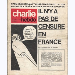 Charlie Hebdo : n° 1, Il n'y a pas de censure en France